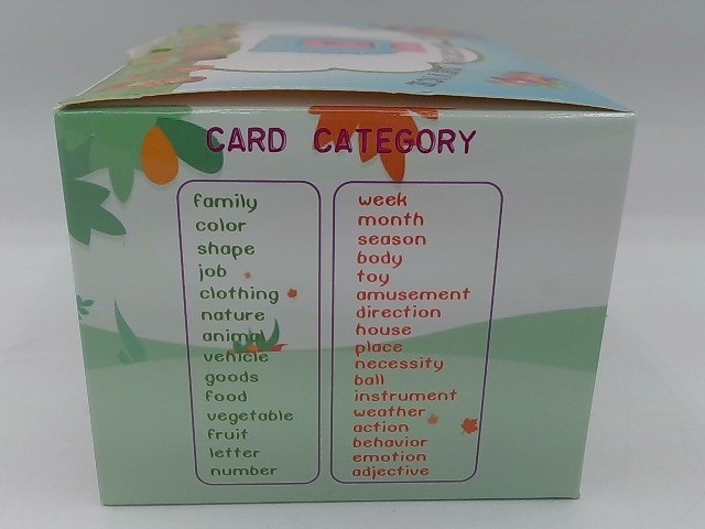 Blue Talking Flash Cards For Toddlers With Sound, Educational Toy
