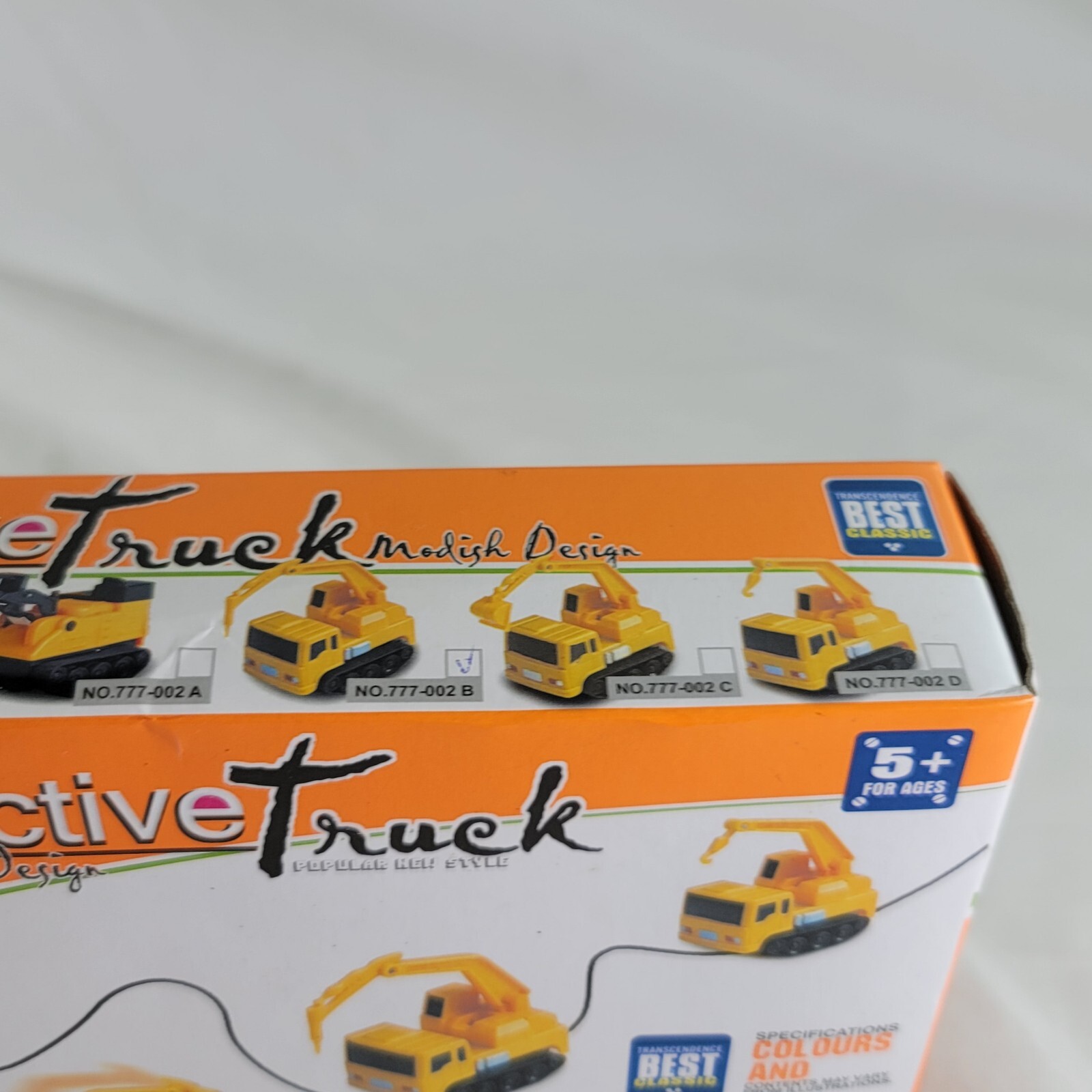 Gold Light Inductive Truck Modish Design Toy – Will Follow Any Drawn Line