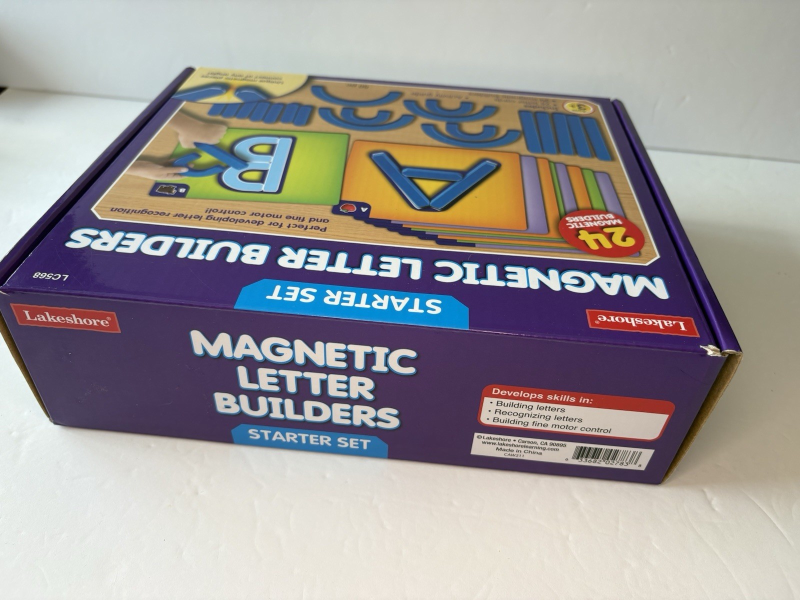 Lakeshore Magnetic Letter Builders Starter Set LC568 Complete W/ Activity Guide