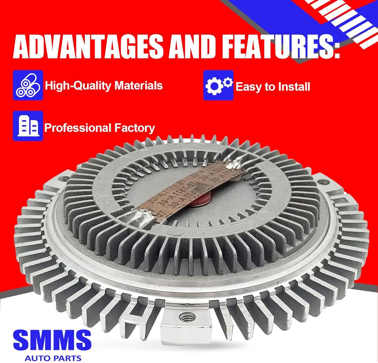 SMMS Radiator Cooling Fan Clutch 11527505302, Compatible with 1993-2005 BMW Z3