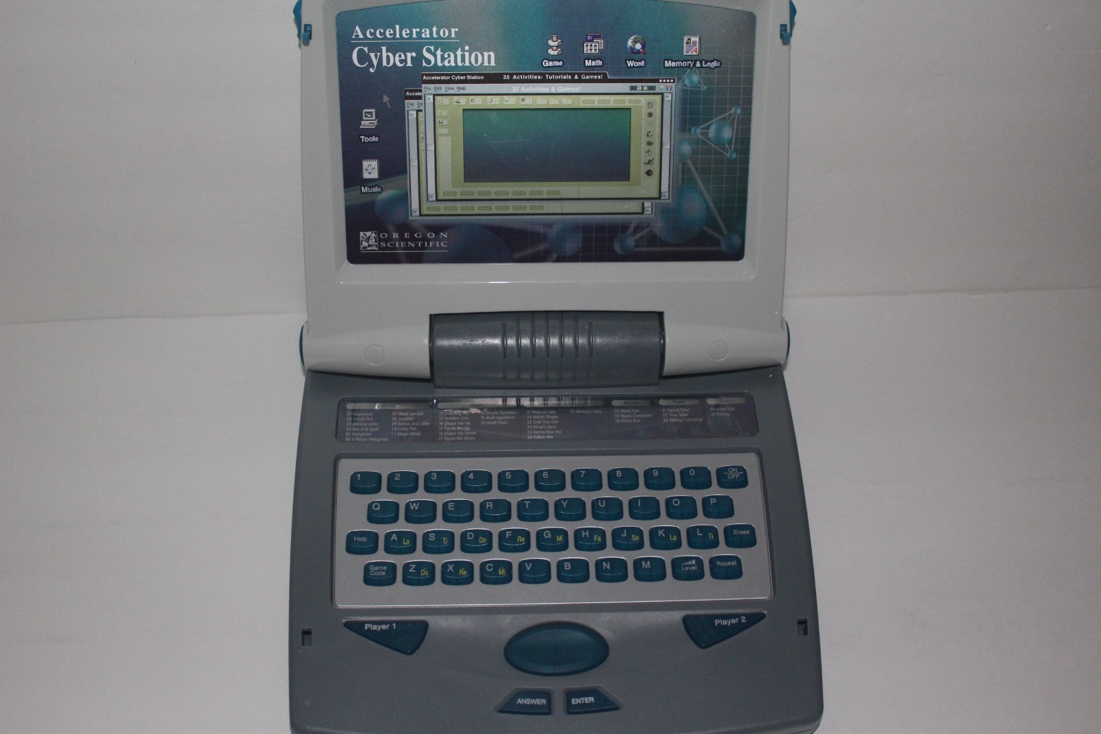 Vintage Oregon Scientific Learning Computer Accelerator Cyber Station For Kids