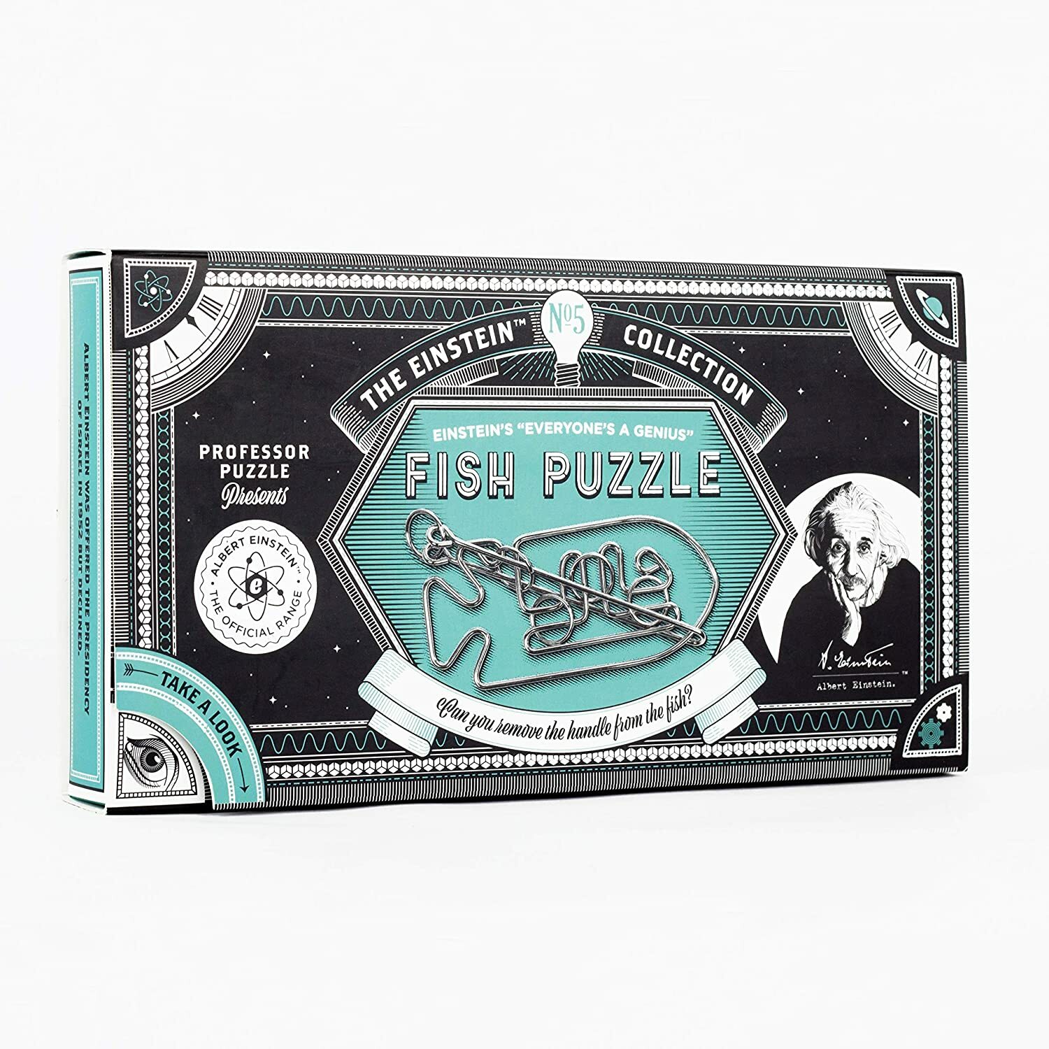 Professor Puzzle Einstein’s Fish Metal Entanglement 3D Interlocking Brain Teaser