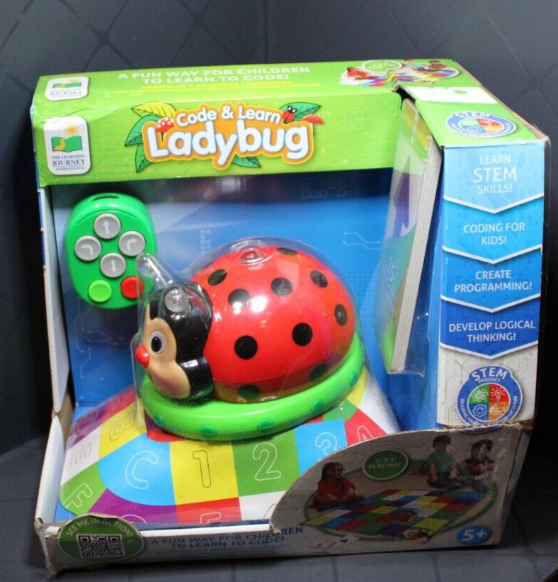 The Learning Journey Code & Learn Ladybug Children’s Learning Toy New Free S&H