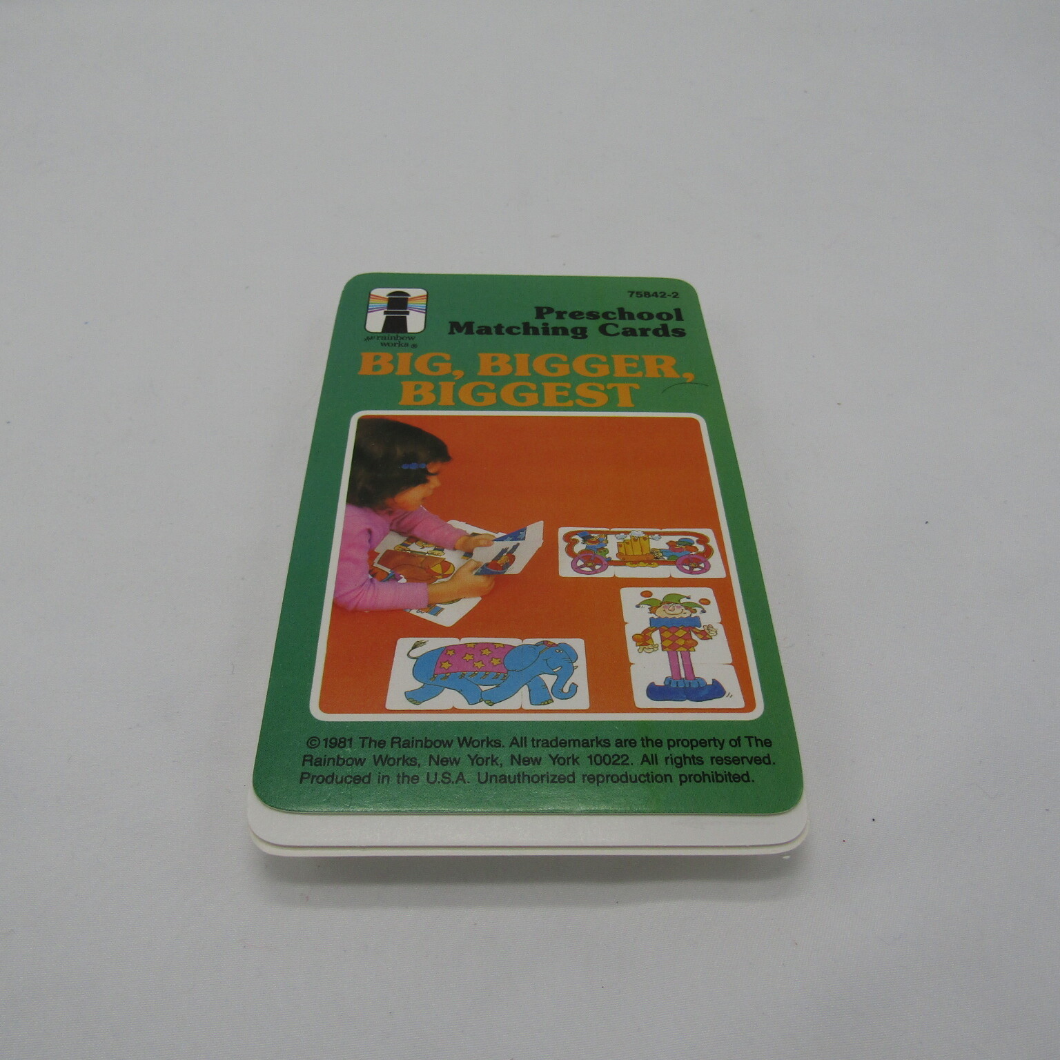 Vintage 1980s Rainbow Works Preschool Matching Cards 4 sets Sealed 1 set open