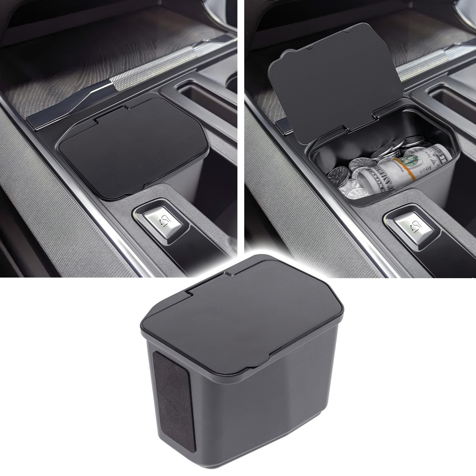 Center Console Coin Box Organizer for Ford F150 Accessories 2021-2026 compact