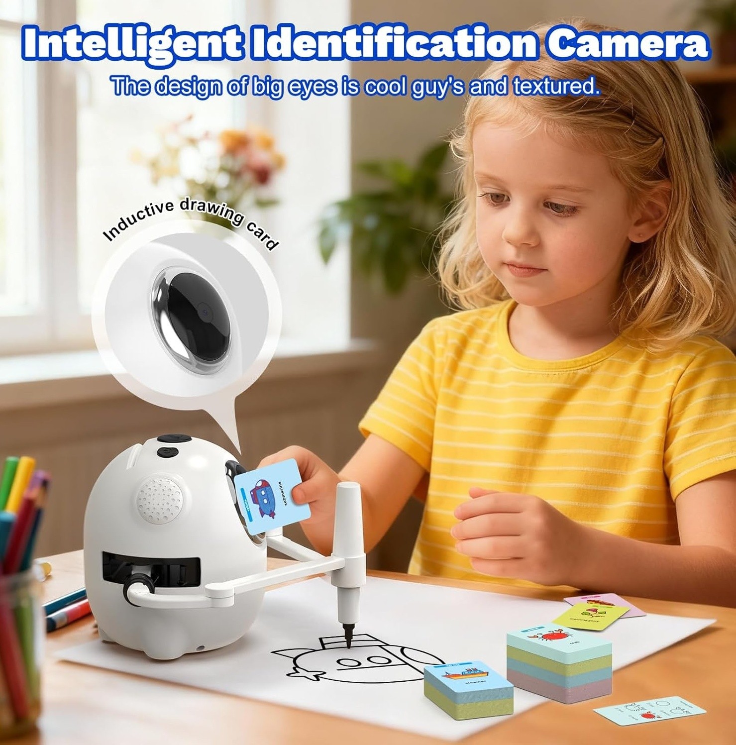 Smart Drawing Robot for Kids Educational Toy Camera Music Auto Drawing Machine 3