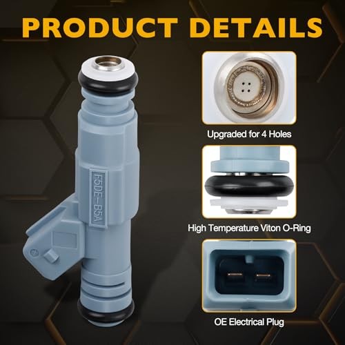 Fuel Injector 24LB 4 Holes 8Pcs | Replacement for 5.2 5.9 Dodge Dakota Durango