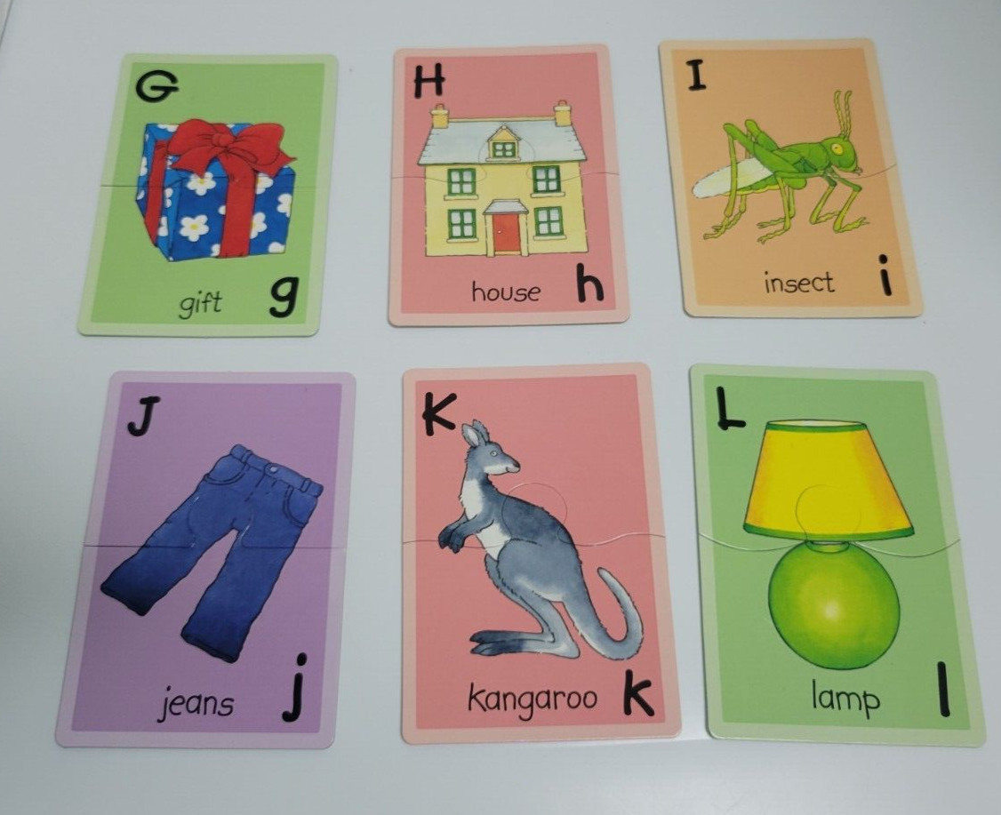2006 ABC 26 Picture Puzzles Backpack Books Preschool Homeschool Learning