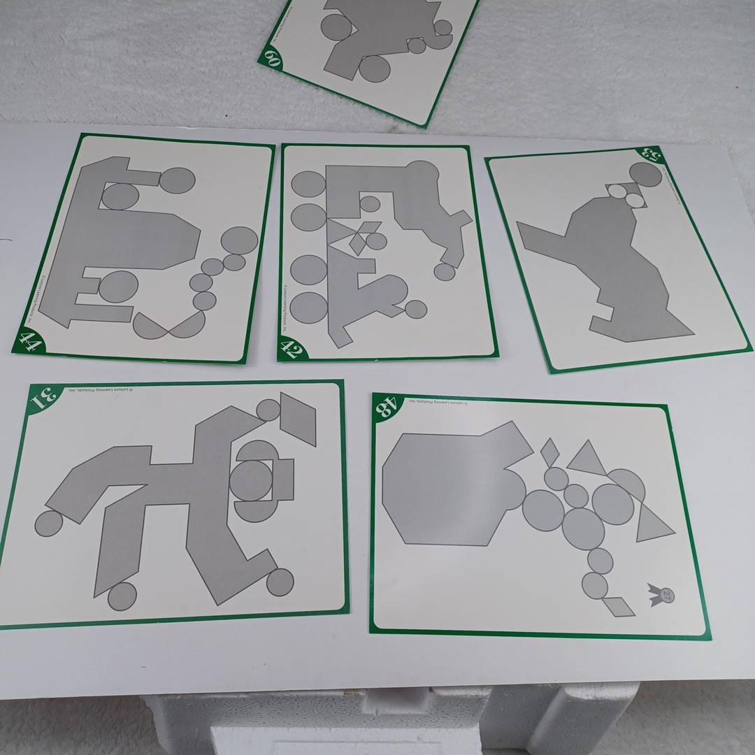 Super Mind Basic Edition Design Shapes Activity Puzzle Cards STEM Incomplete