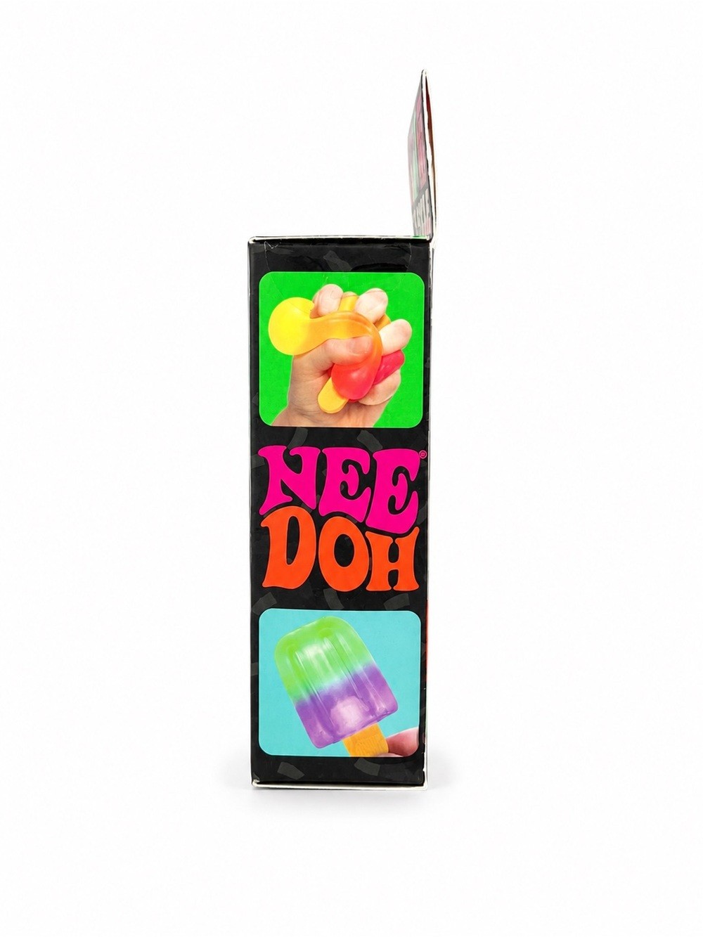 NeeDoh Nice-Sicle Super Solid Squish Fidget Toy Rainbow Popsicle NIB Gift
