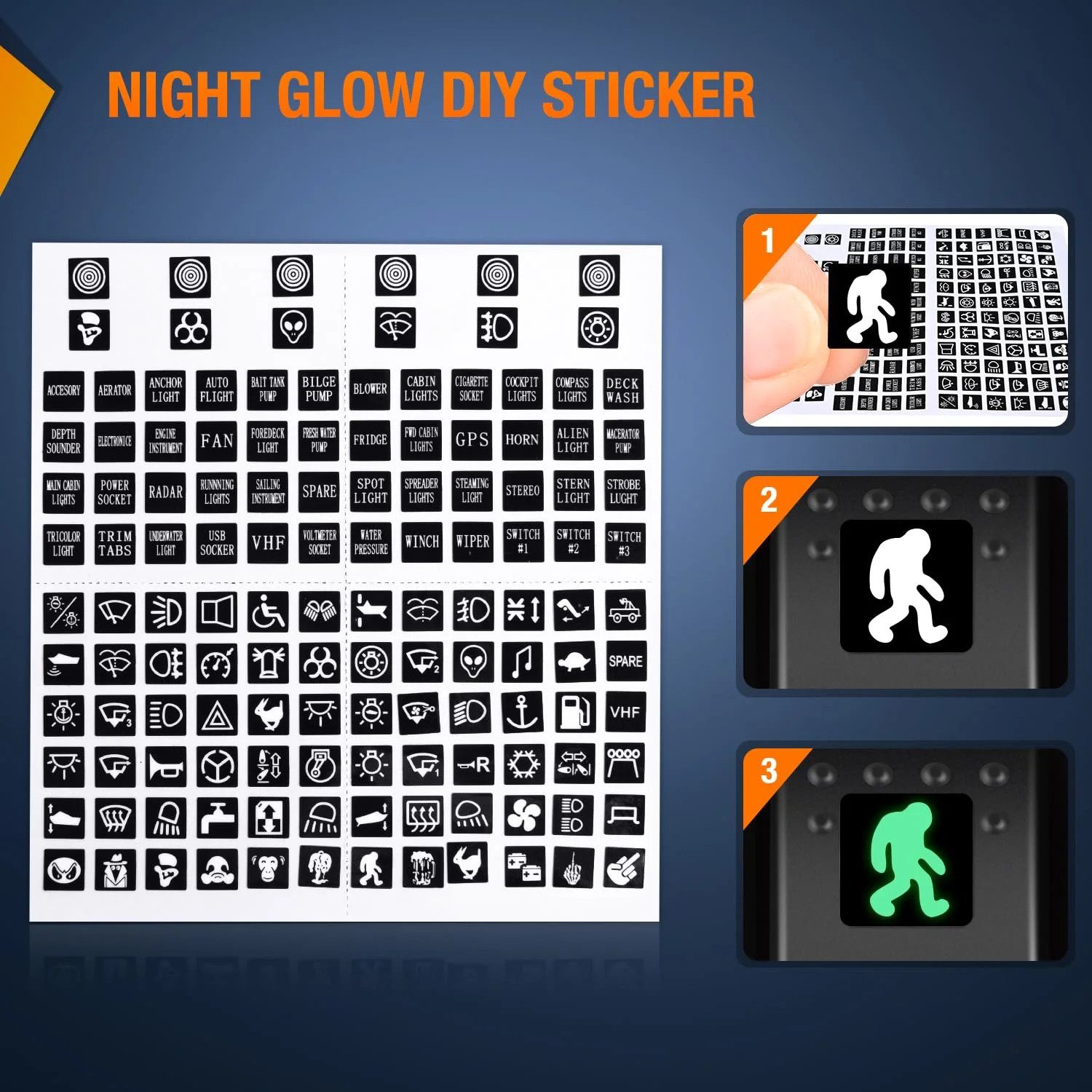 Nilight 6 Gang ON Off Rocker Switch Panel Red Backlit 12V 24V LED Digital Voltme