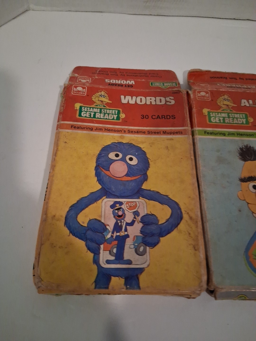 Lot Of Sesame Street Flashcards Words Alphabet Numbers Guess Who (14)