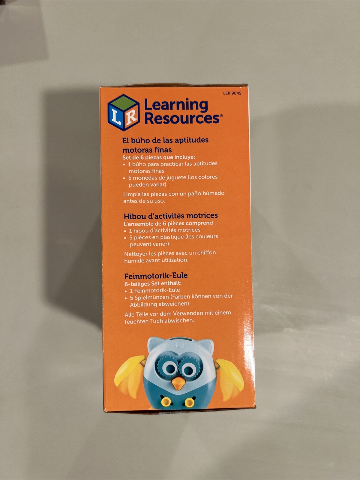 Learning Resources Hoot the Fine Motor Owl Assorted Colors 6 Pieces/Set (LER