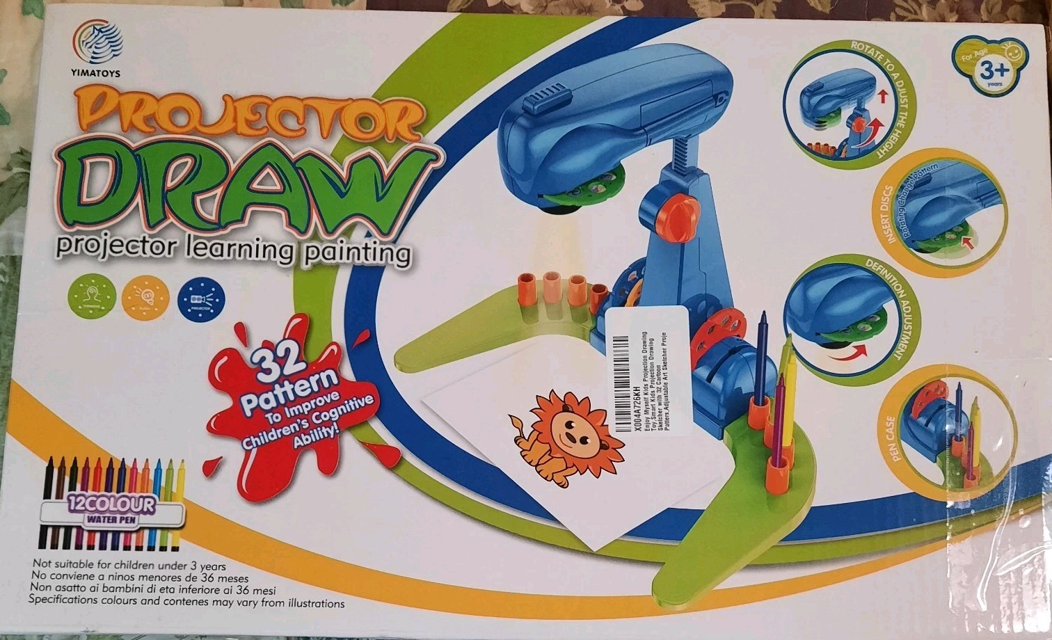 Projector Draw Children’s Learning and Painting Fun