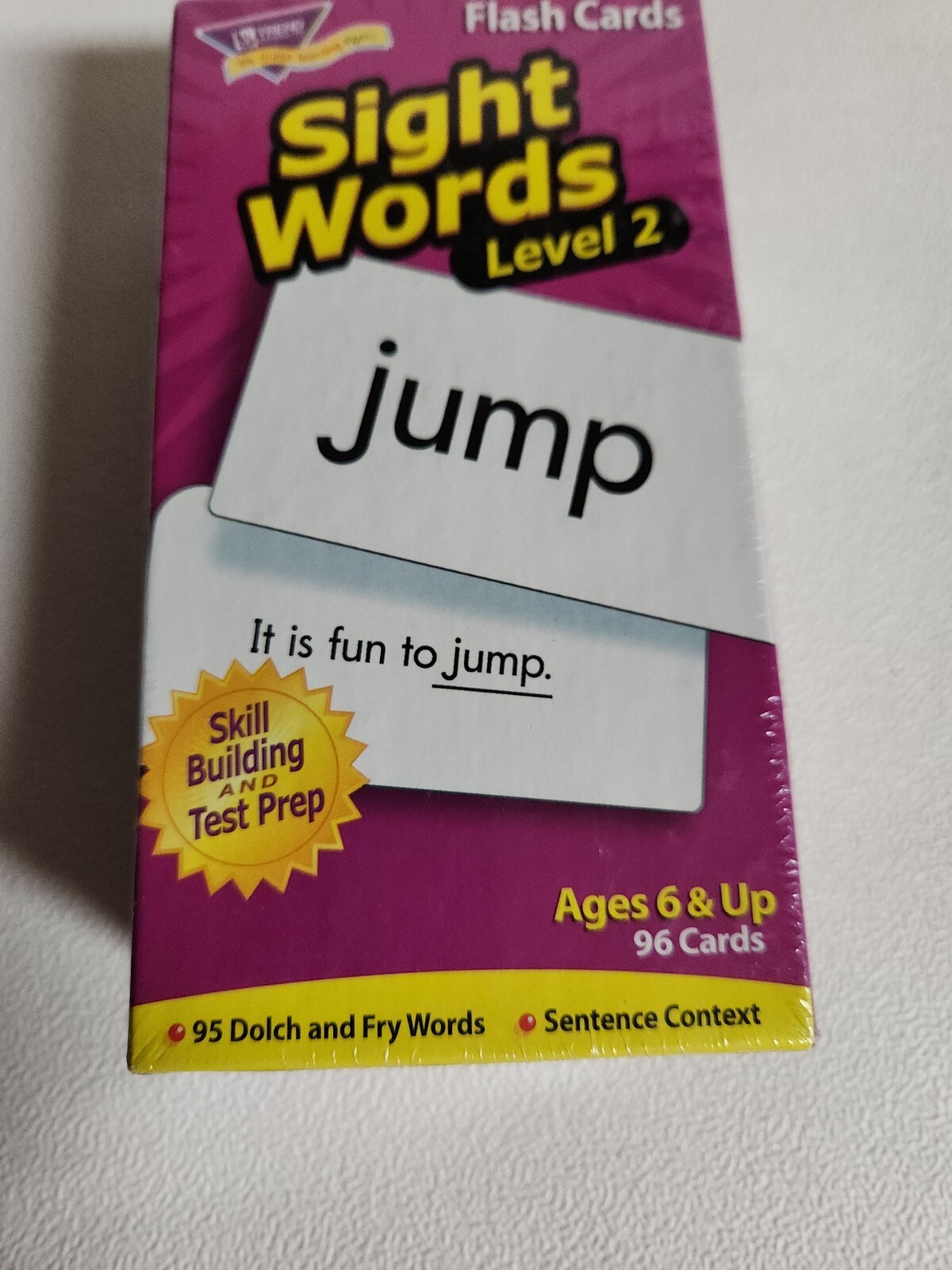 Sight Words Flash Cards Level 2 Ages 6 & Up 95 Fun Learning Boxed USA 2004