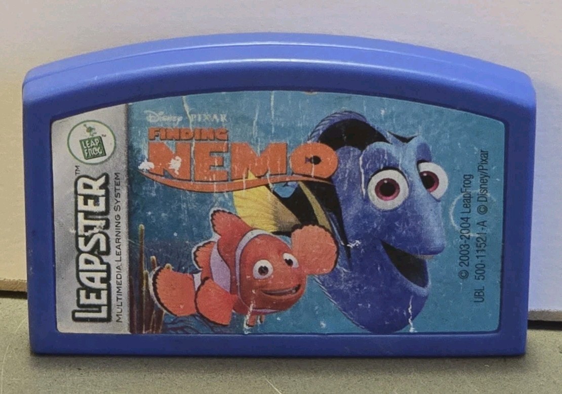 Vintage 2004 LeapFrog Leapster Disney FINDING NEMO Game Cartridge