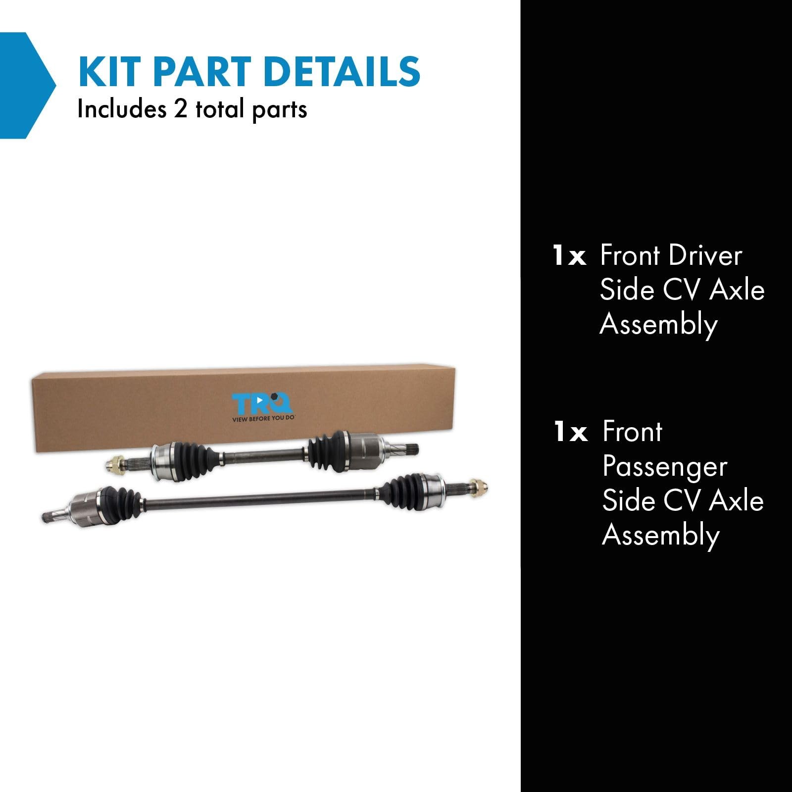 Trq Cv Axle Assembly Set 2 Piece Front Driver Passenger Compatible Chevrolet …