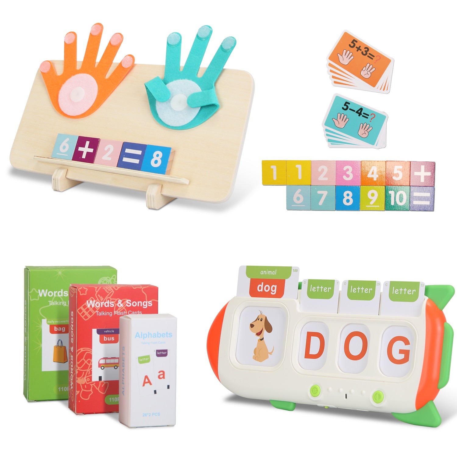 Toddler Educational Toys Set Talking Flash Cards Kids Alphabet Learning Toys