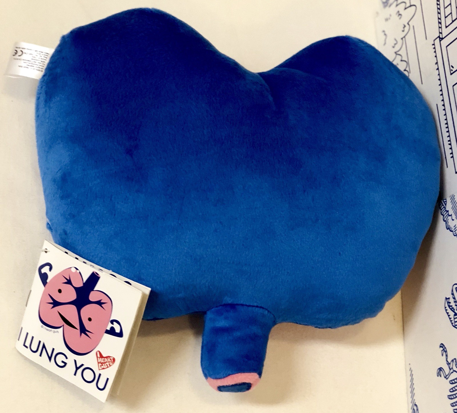 New I Heart Guts Lungs Plush I Lung You Doll Science Toy Organ Body Part Lungs N
