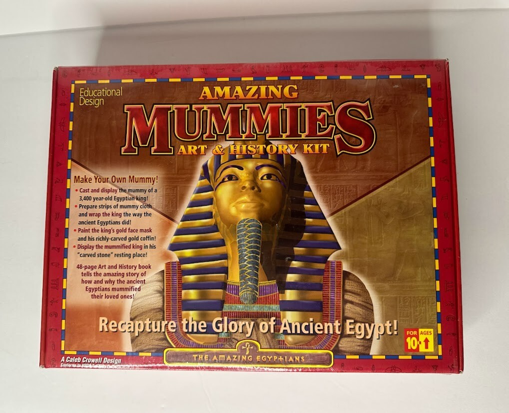 SEALED Amazing Mummies Art & History Kit 1998 Educational Design Ancient Egypt