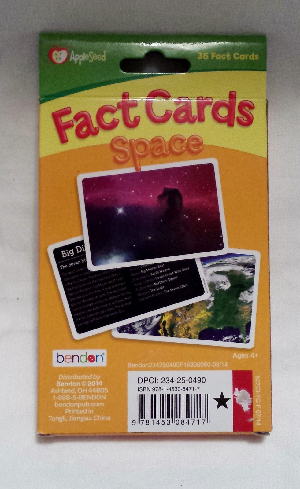 Apple Seed Exploring Space Fun Learning Fact Cards in Box