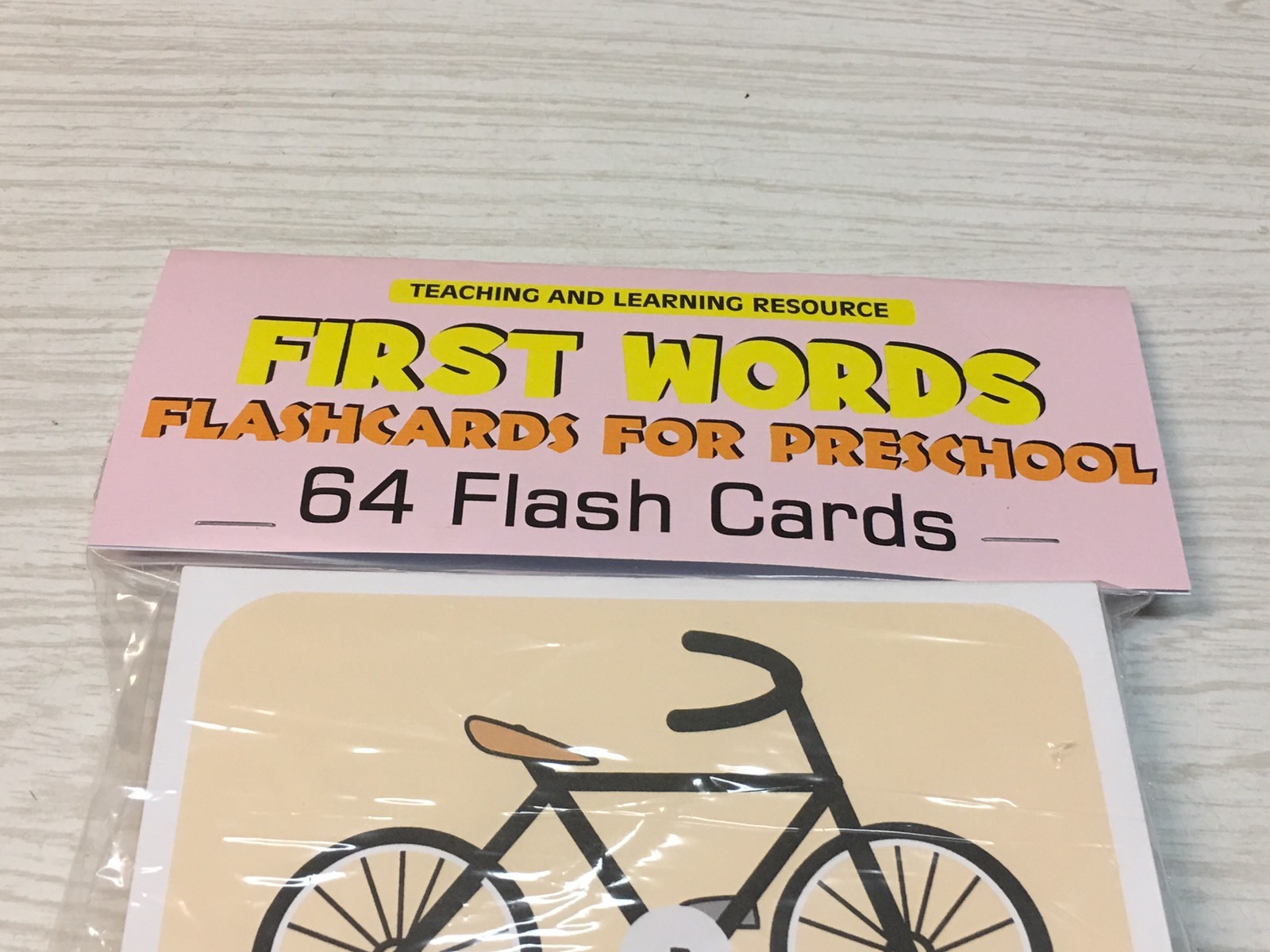 FIRST WORDS – Flashcards for Preschool 64 Cards- Speech Teaching supplies