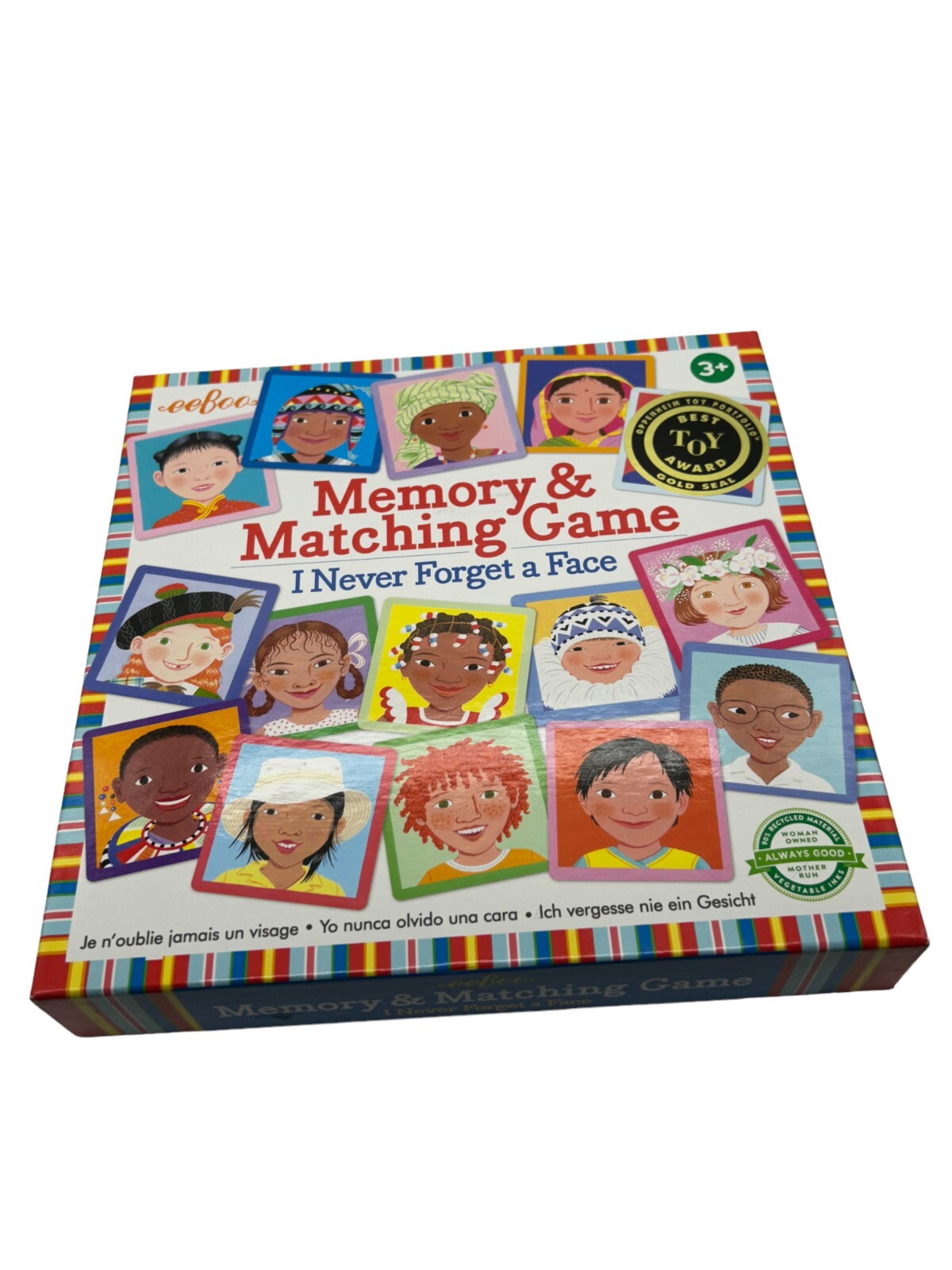 eeBoo Memory Matching Game I Never Forget A Face Developmental Multicultural New
