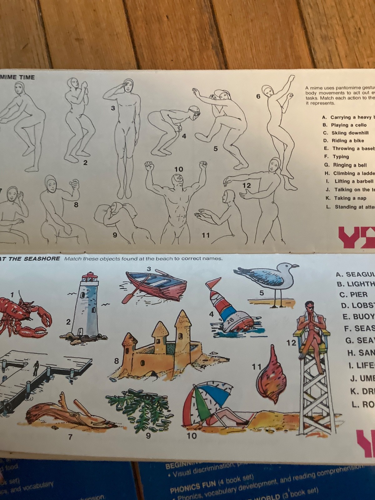 Vintage Discovery Toys Think it Through Activity Books Math Reading