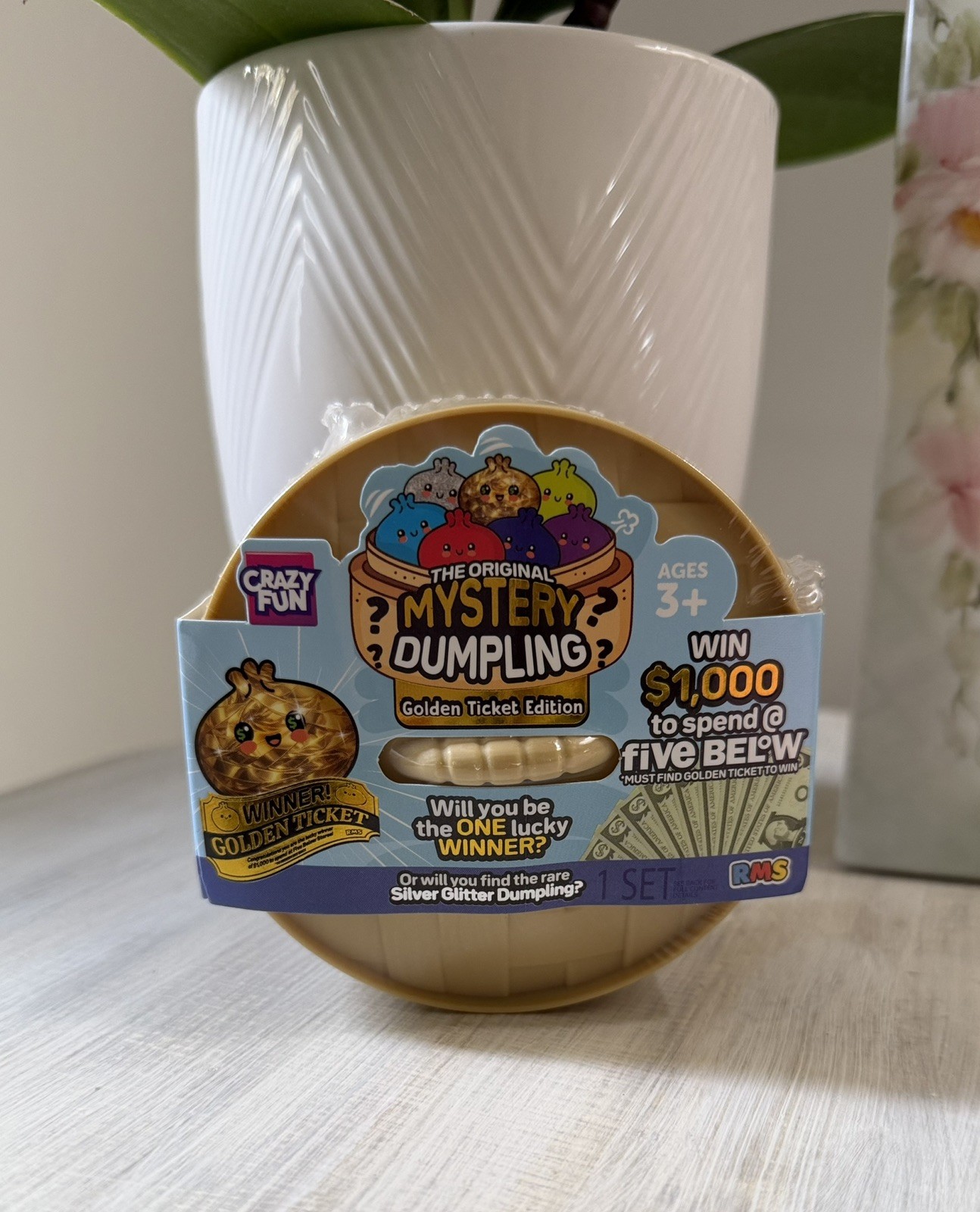 RARE Viral 🔥 Five Below Golden Ticket Mystery Dumpling! Sealed!!