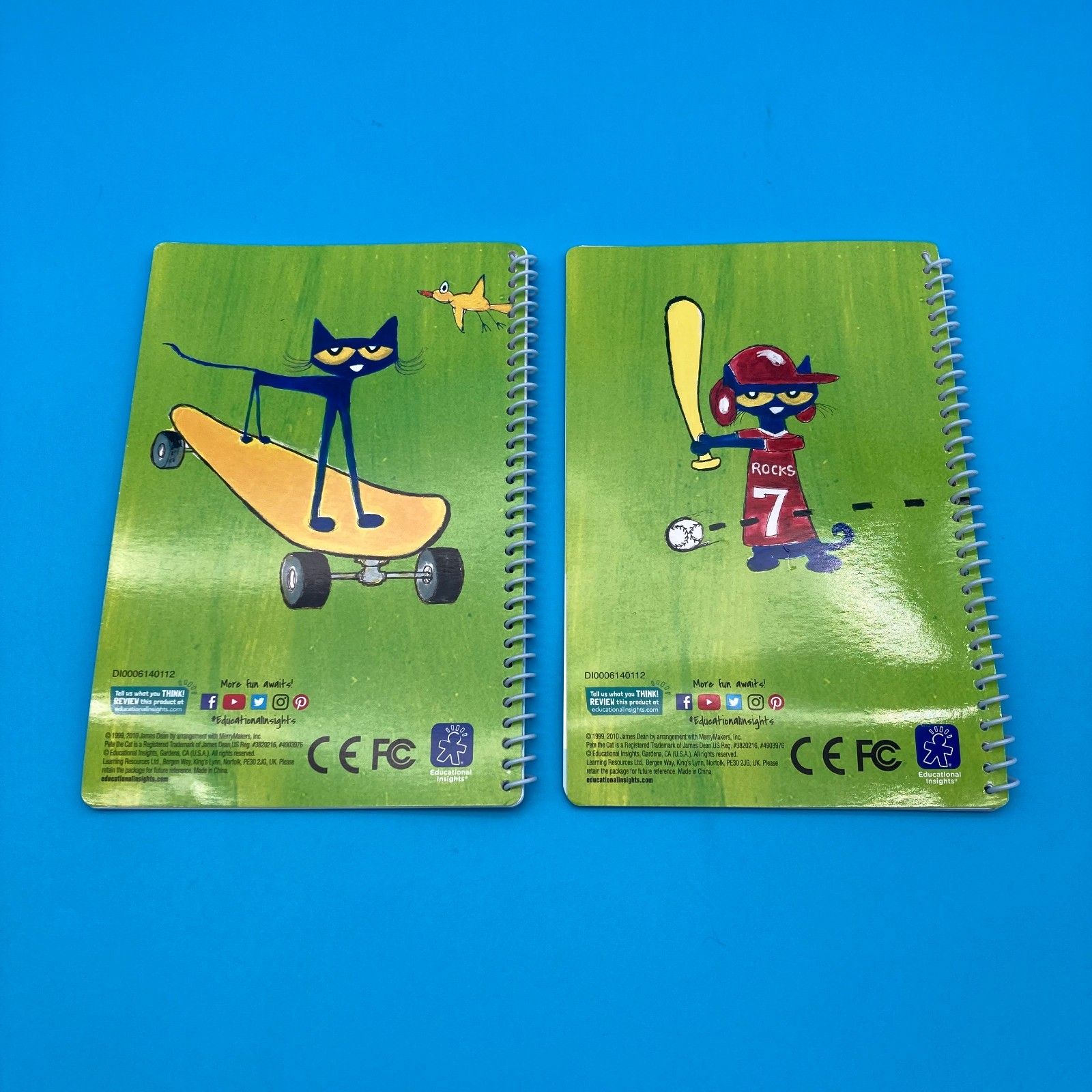 Pete the Cat Hot Dots Math Language Phonics Book Set Interactive Pen Tested