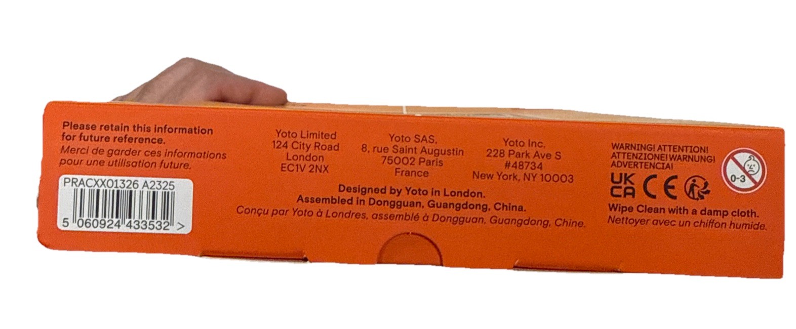 YOTO Card Case for Yoto Audio Cards – Fruit Punch Orange – Holds 64 Cards- New