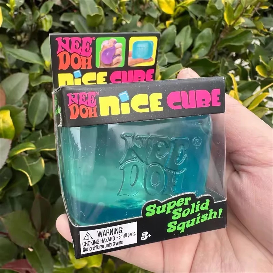 Schylling NeeDoh Nice Cube in BLUE Fidget Stress Toy