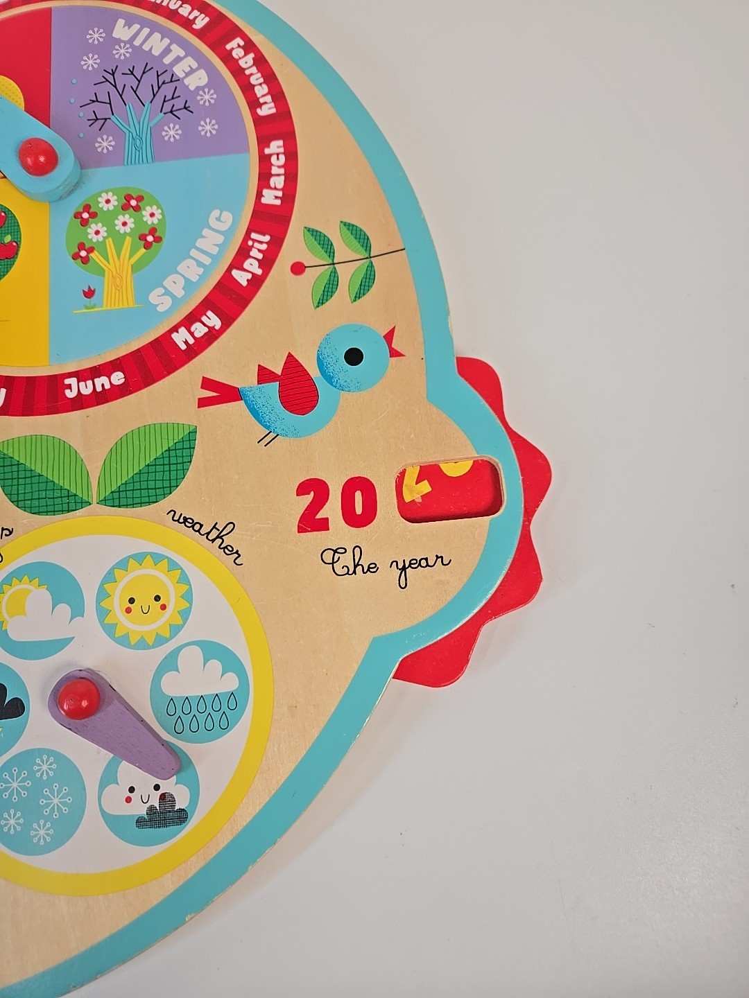 CALENDAR OVER TIME (ENGLISH VERSION) (WOOD) Montessori