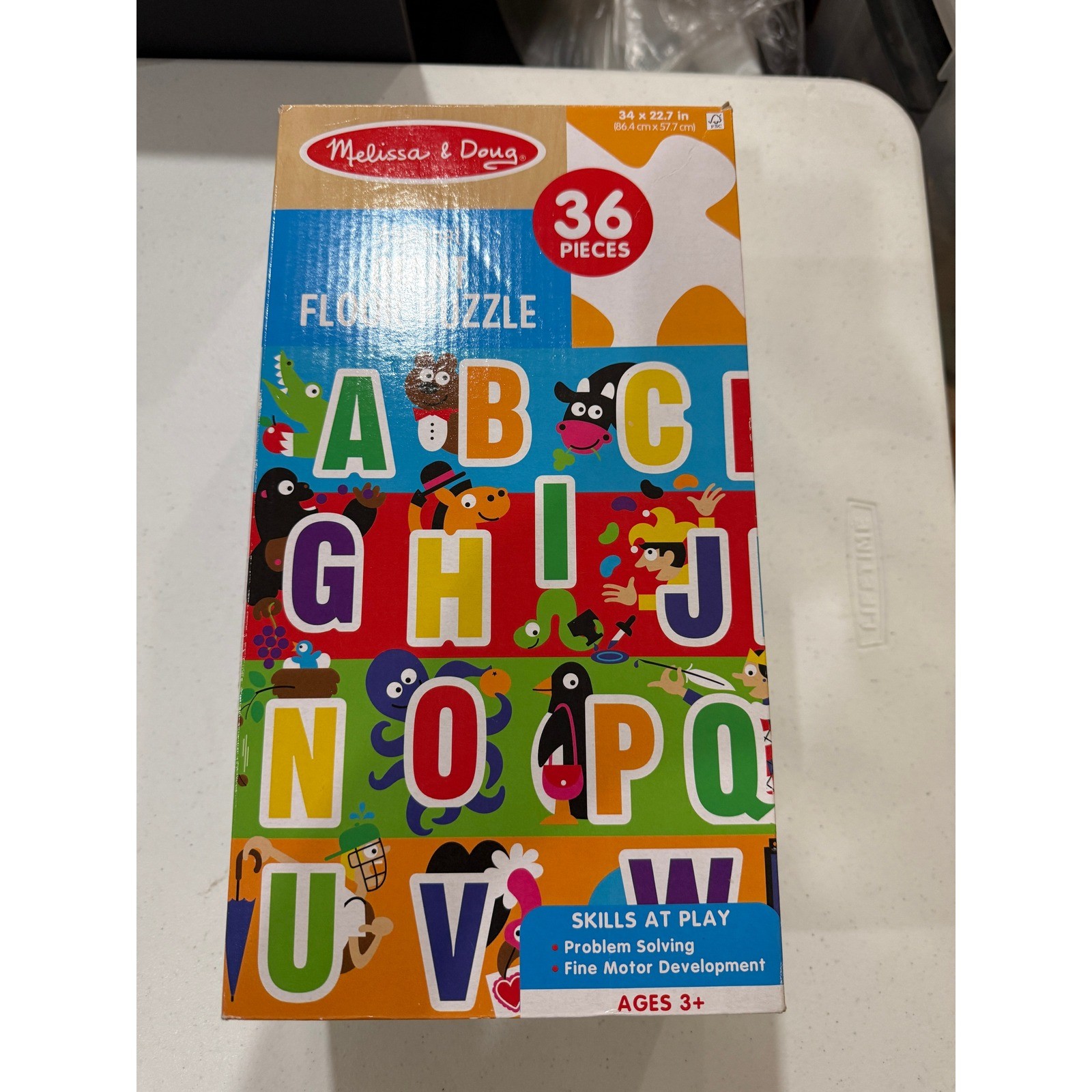 Melissa & Doug Alphabet Giant Floor Puzzle 36 Pieces Complete
