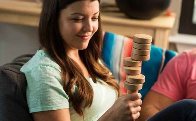 True Balance Handheld STEM Game Wooden Toy by Excite for Coordination Balance