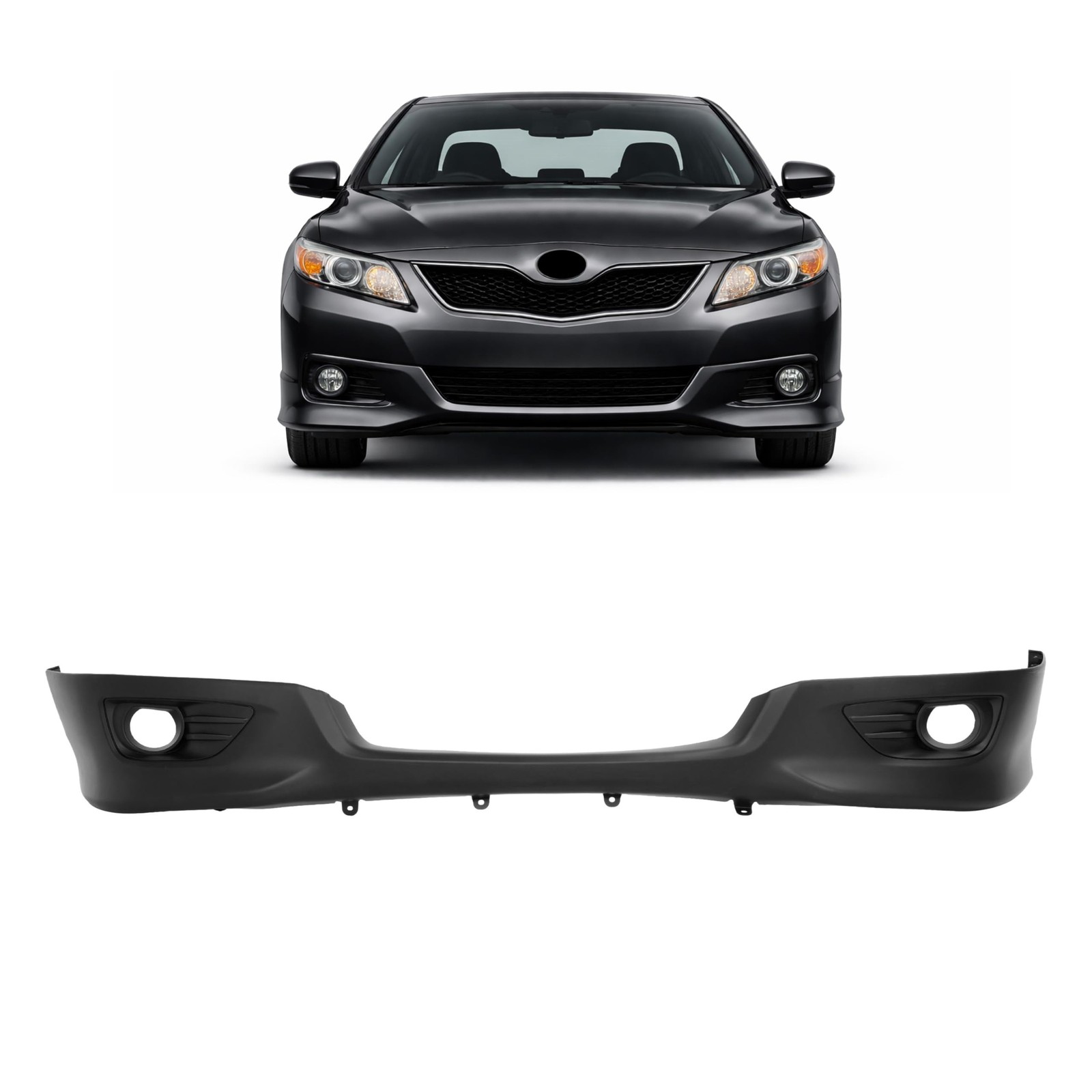 ALMULOO Front Bumper Lower Valance Compatible with 2010-2011 Toyota Camry SE …