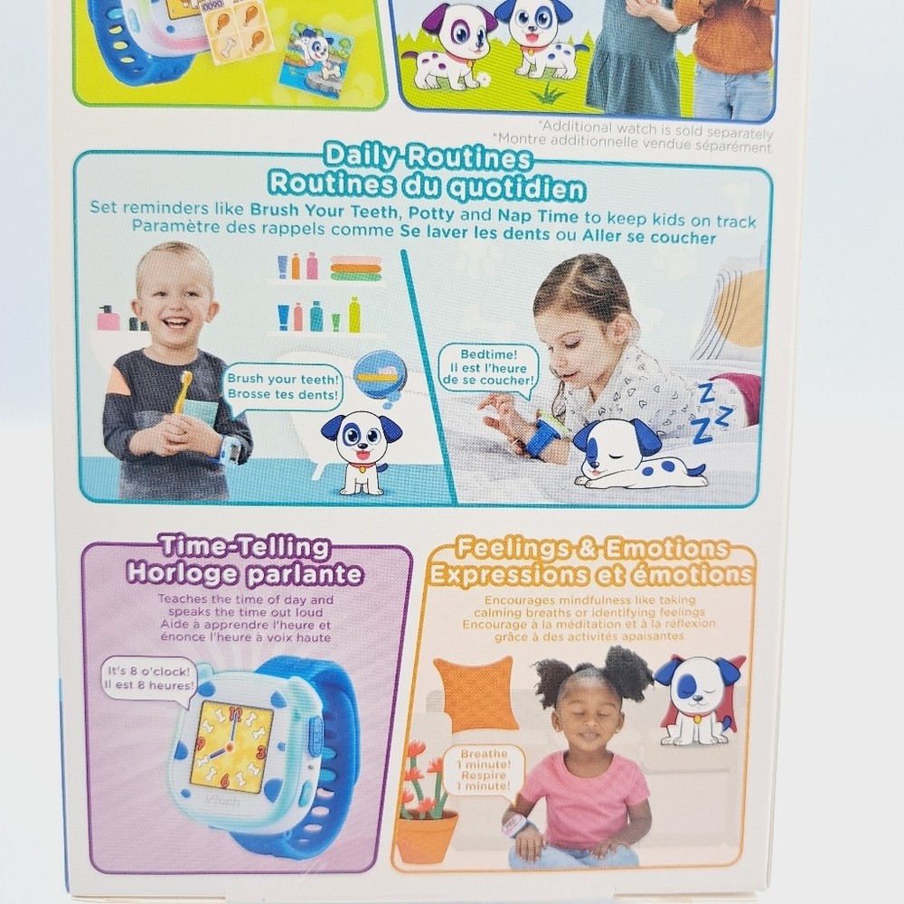 VTech My First Kidi Smartwatch Digital Dog Kid Education Exercise Toy Watch Blue