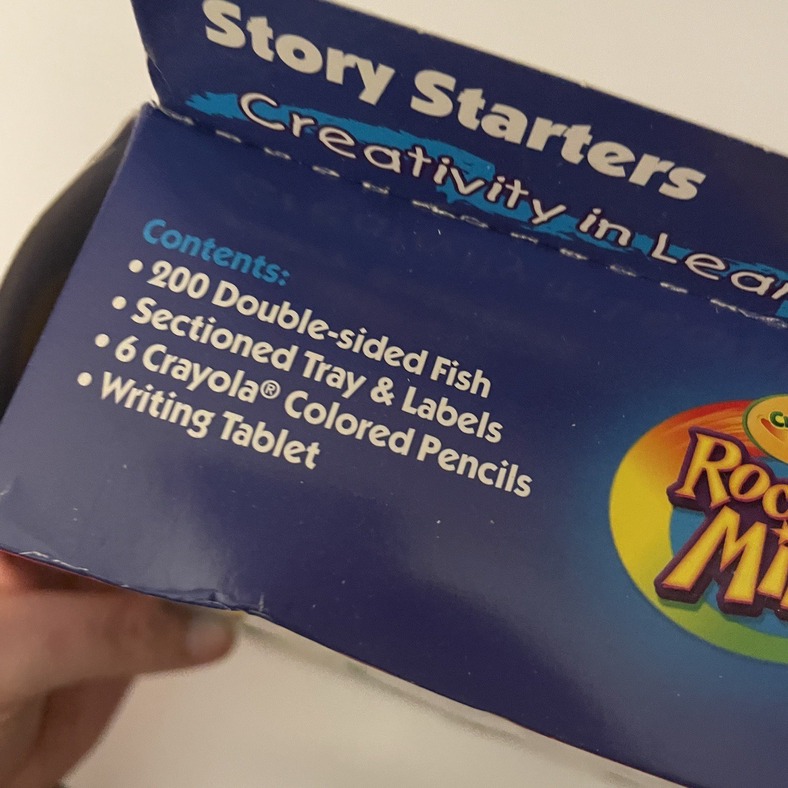 Vtg Crayola Story Starters Rocket Minds Fish For Words Ages 8-11 NOB
