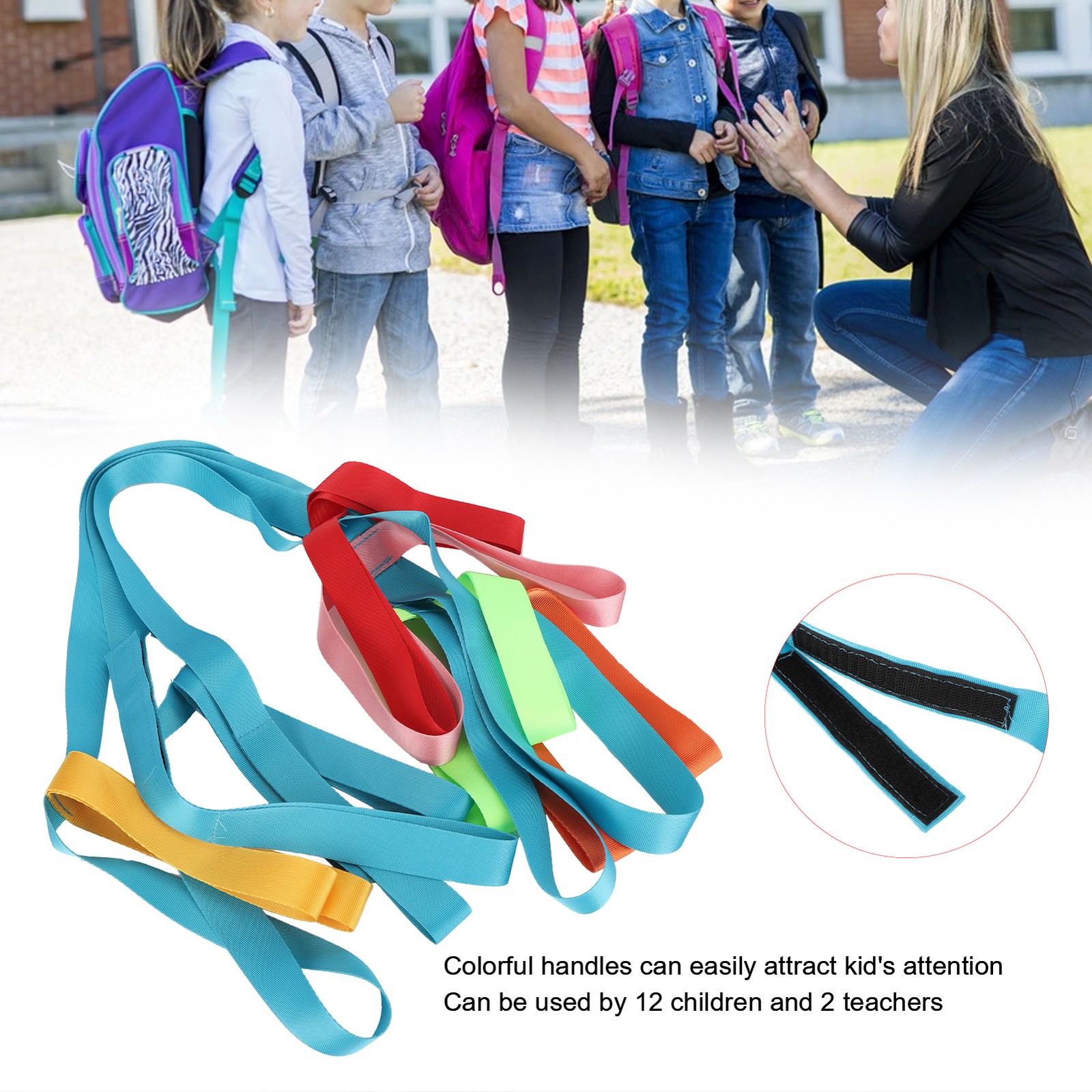 Kids Walking Rope AntiLost Colorful Handles Children Safety Line Rope For Presch