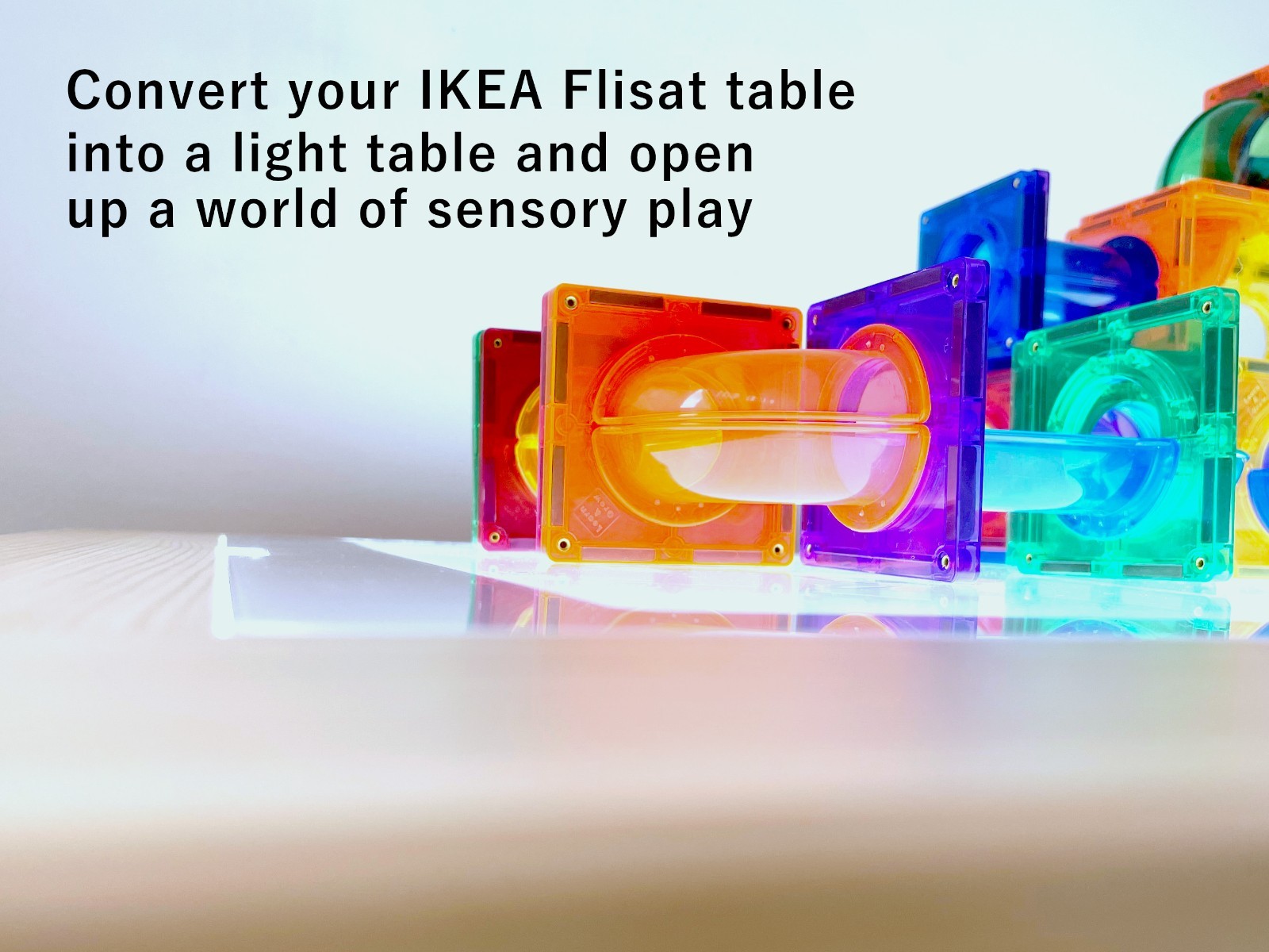 Toddle Way A3 RGB LED LightPad Insert for IKEA Flisat Table Sensory Toy Tracing