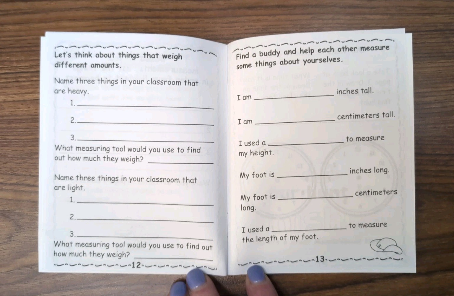 NEW The Great Measurement Hunt Activity Book By Really Good Stuff 2007 Set Of 13