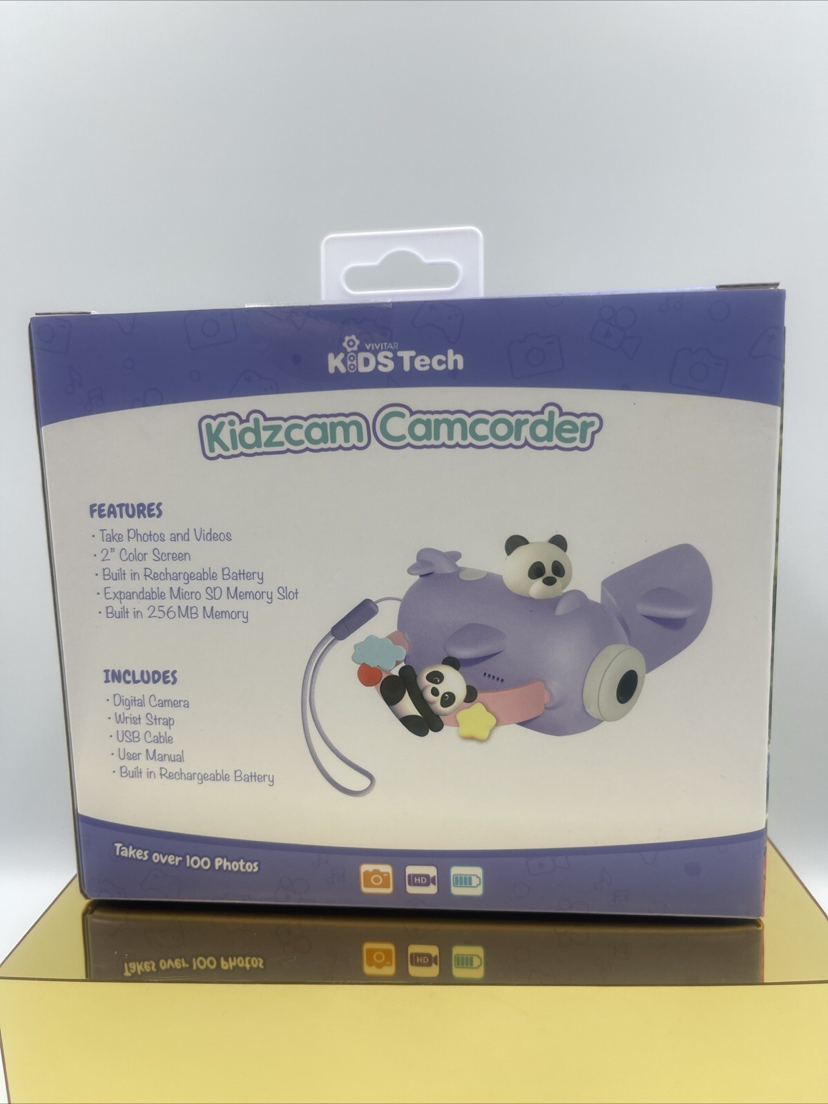 Vivitar Kidztech Camcorder for Kids, Purple Panda 16MP NEW SKU A-63