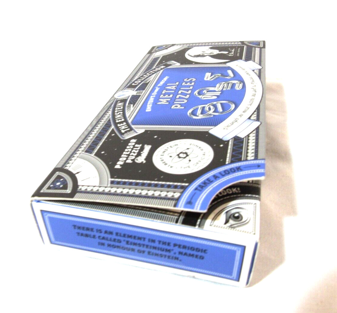 NEW Professor Puzzle Einstein’s E=mc2 Metal 3D Interlocking Brain Teaser Puzzle