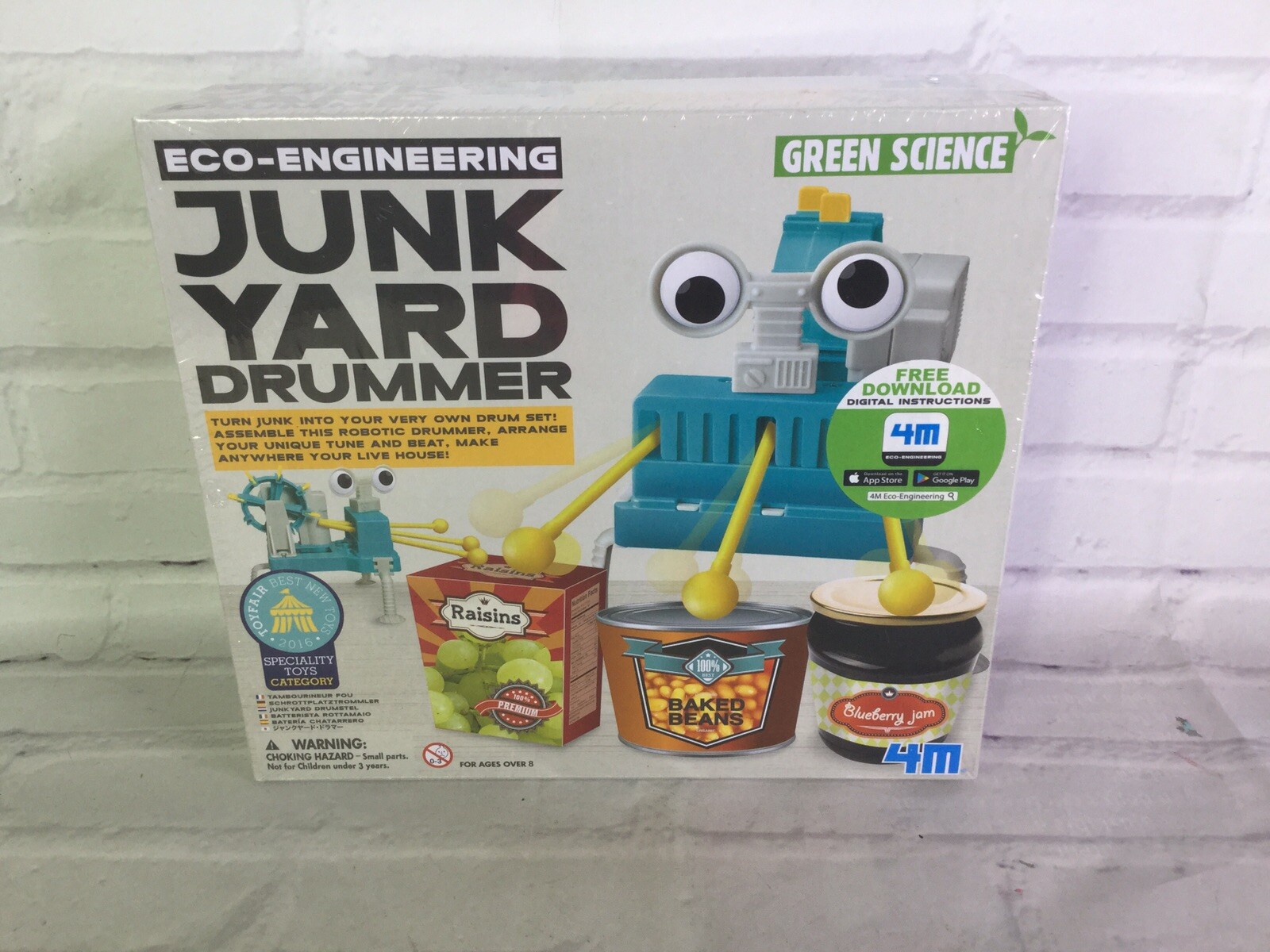 Junk Yard Drummer Eco-Engineering Educational Toy Green Science Homeschool NEW