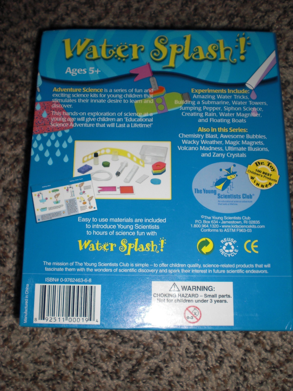 The Young Scientists Club WH-925-1119 Adventure Science Series Water Splash Kit