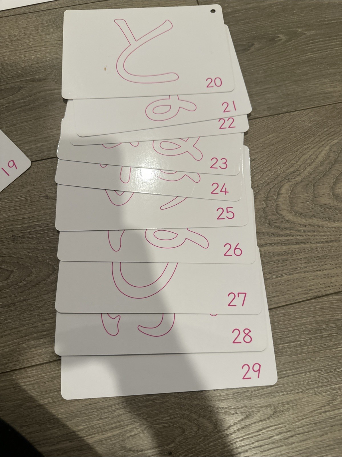 Kumon Japanese Language HIRAGANA Writing Card From Japan with pen