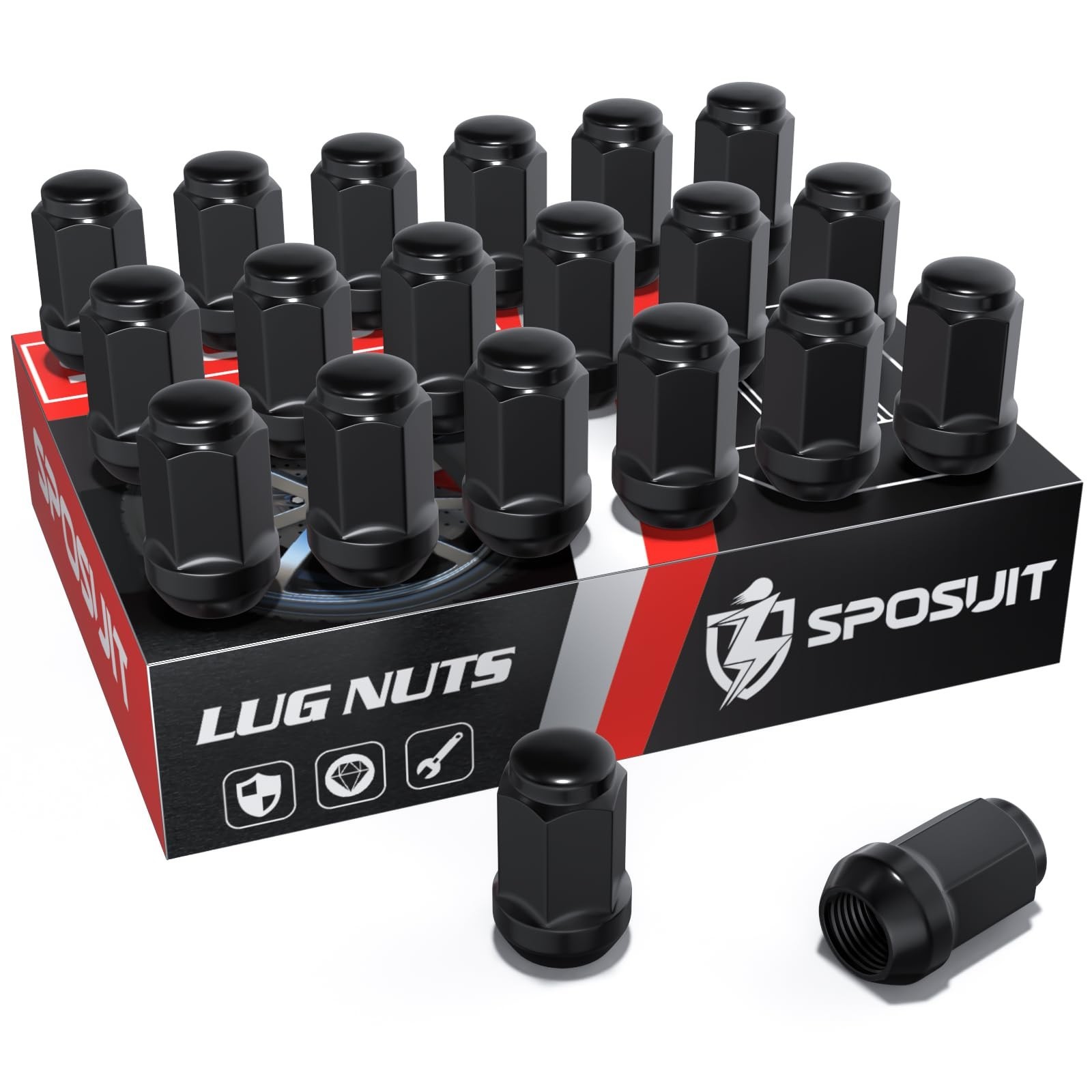 Sposuit M12x1.5 Lug Nuts – Replacement for 2006-2017 Jeep Compass, 2007-2017 …