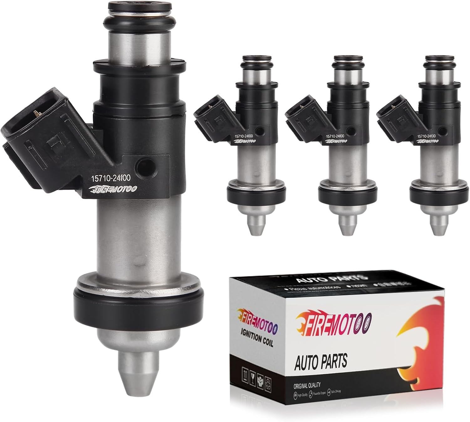 Fuel Injectors Pack of 4 1 Holes Compatible with Suzuki Hayabusa GSX1300R GSX…