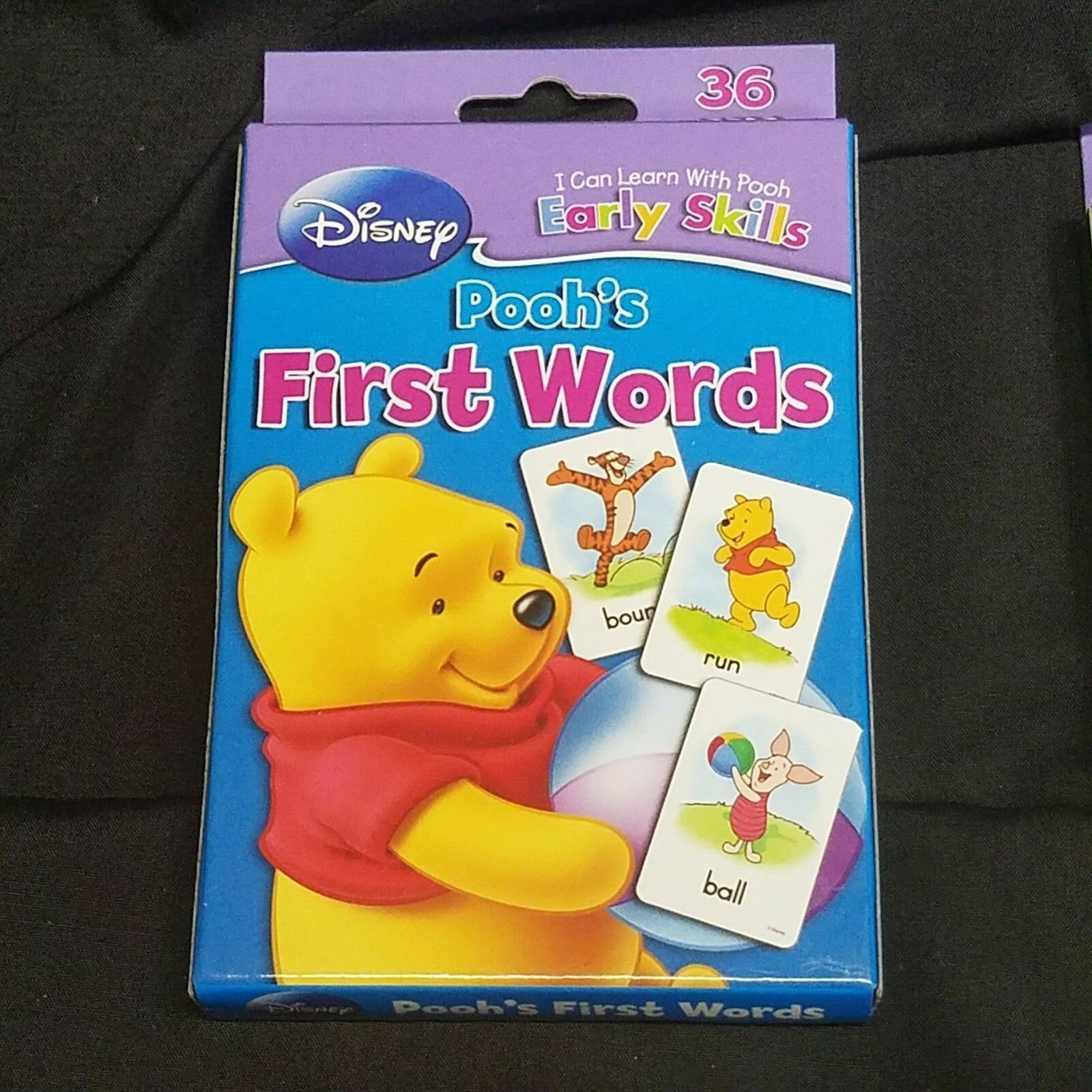 Disney Pooh Flash Cards 36 X3 Pooh’s Number Match Shapes and Colors 1st Words