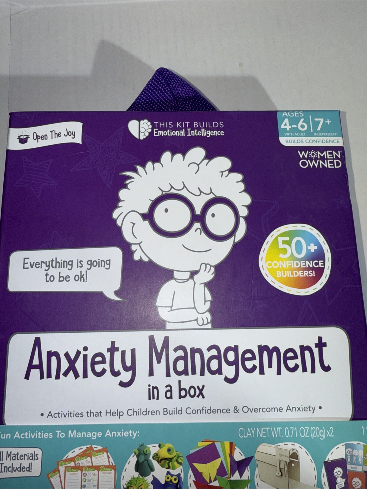 Open The Joy Anxiety Management Box for Kids